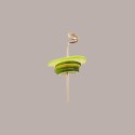 100  Pezzi Ricciolo Spiedino cm 12 Natural Bamboo Legno [4001fc5e]