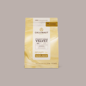 2,5 Kg Cioccolato di Copertura Bianco in Callets Velvet CALLEBAUT