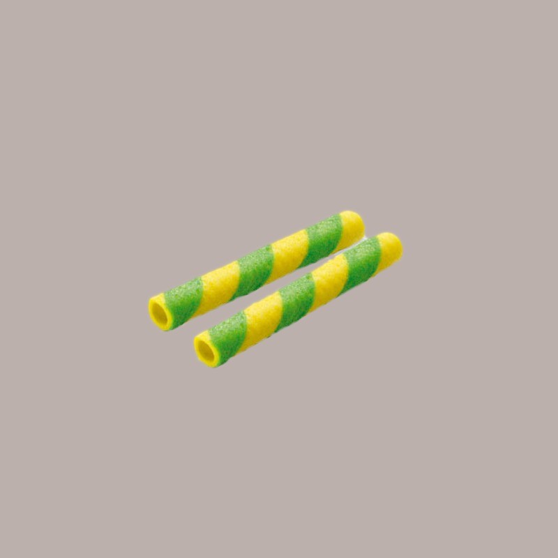 Sigarette Colorette Cialde Arrotolate per Gelato Giallo Verde BUSSY 220 Pezzi [de975217]