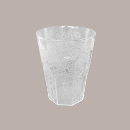 Bicchiere Cocktail Tumbler Decorato cc250 Riutilizzabile x 5 pz. [1954d218]