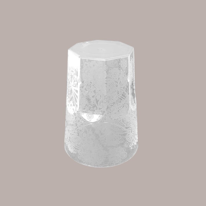 Bicchiere Cocktail Tumbler Decorato cc250 Riutilizzabile x 5 pz. [cdaf7118]