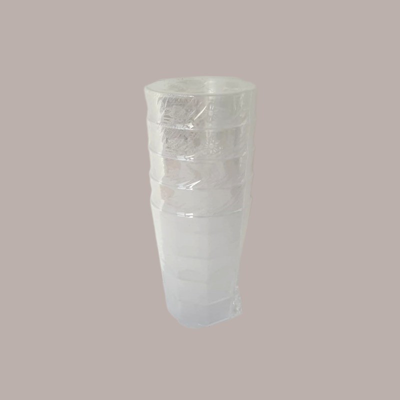 Bicchiere Cocktail Tumbler Decorato cc250 Riutilizzabile x 5 pz. [7fe2f702]
