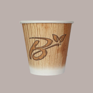 50 Pz Bicchiere Carta Caffè Biodegradabile Palm Leaf 3oz [ffea6771]