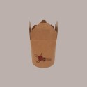 50 Pz Take Away Box Food Cup 1000 cc Carta Avana Ceralacca [f75c483c]