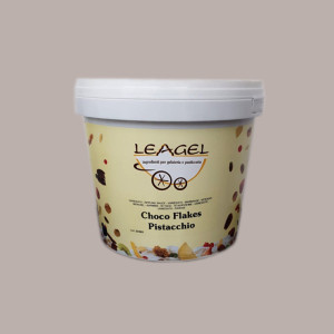 4 Kg Variegato Choco Flakes al Pistacchio per Gelato Yogurt Leagel [04e6303c]