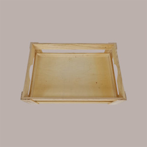Cassetta in Legno Naturale Media Piccola Cesto Svasato 34x28H8 [5cc131ff]