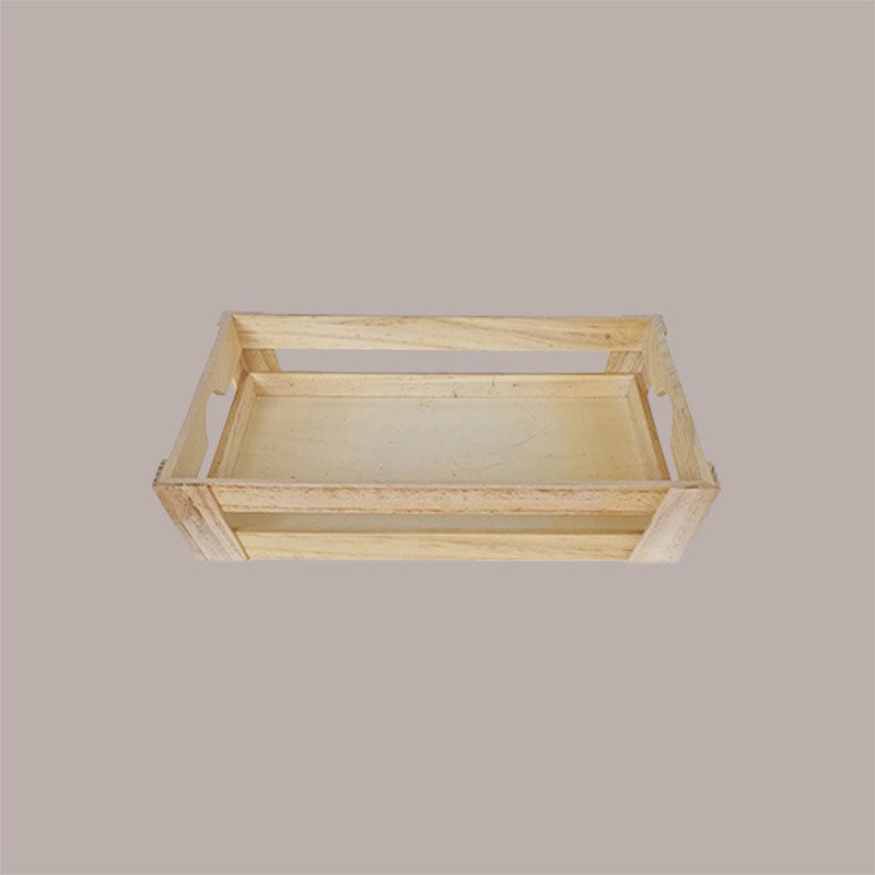 Cassetta in Legno Naturale Media Piccola Cesto Svasato 34x28H8 [016f9a80]