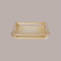1 Pz Cassetta Legno Naturale Cesto Svasato Medio 40x30H7,5cm [8393059f]
