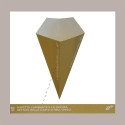 100 Pz Cono Piccolo Porta Fritti Carta Avana Bio Take Away H175 [4f1e827a]