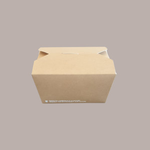 40 Pz Box Food Carta Alimenti Piccolo Asporto Avana 110x90H65 [05525d72]