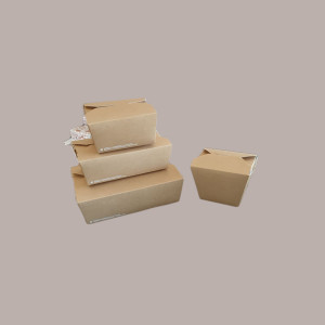 40 Pz Box Food Carta Alimenti Piccolo Asporto Avana 110x90H65 [0aa29450]