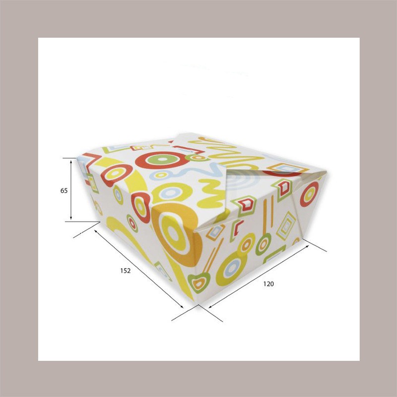60 Pz Box Carta Alimenti Medio Asporto Foodbox Avana 152x120H65 [4a500626]