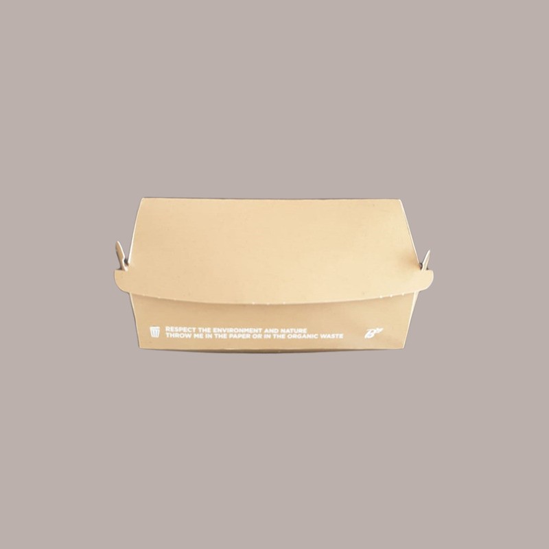 100 Pz Porta Panino Hamburger Medio Bio Compost 120x120H70 [22cd9766]