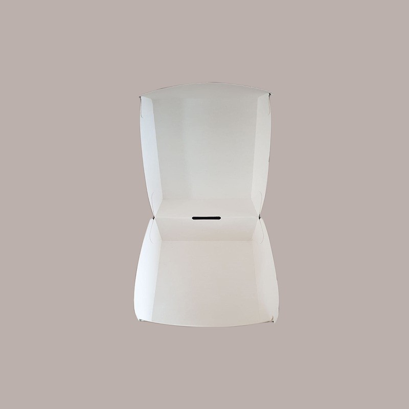100 Pz Porta Panino Hamburger Medio Bio Compost 120x120H70 [95d05662]