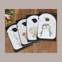 300 Pz Bavaglini Baby Bambino Colore Bianco Puppy in Tessuto Tnt [2294e4ec]