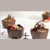600 gr Tagliatelli al Cioccolato Fondente Callebaut Decorazione [932ce685]