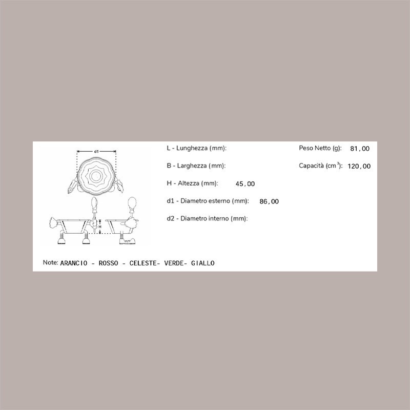 5 Pz Coppetta Gelato Riutilizzabile Yoyoso Circus 120 cc Alcas [69612861]