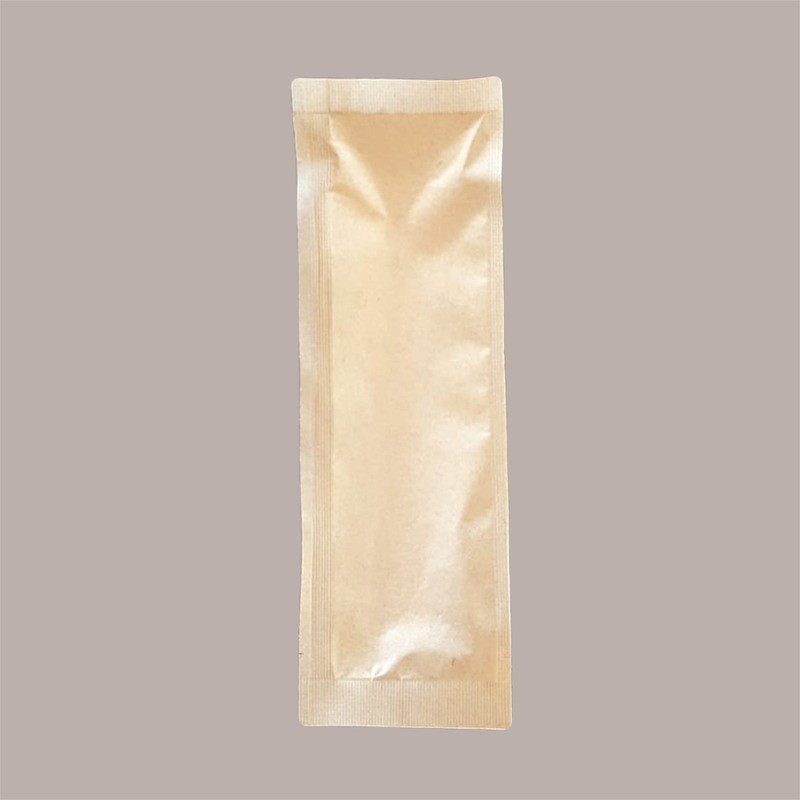 150 Pz Cucchiaino 15cm Biodegradabile PLA Beige Imbustato Carta [cd551934]