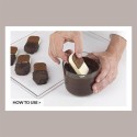 Stampo Silicone per Biscotto Gelato Mini Bon 45x45mm Break&Go [4d06ef93]
