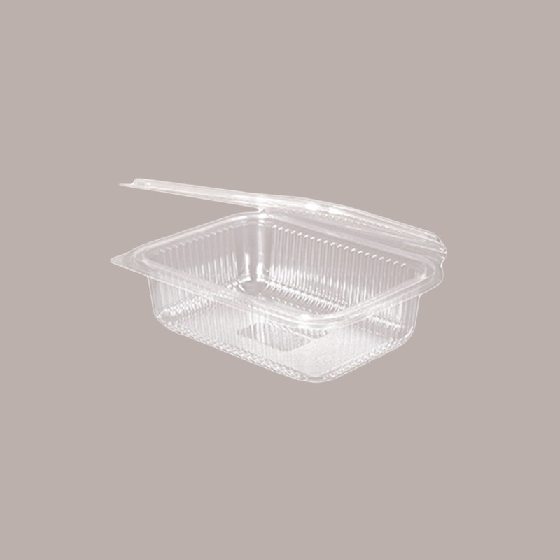 50 Pz Vaschetta + Coperchio PET Rettangolare Trasparente 1000cc [49829544]