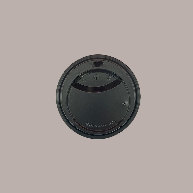 100 Pz Coperchio Beccuccio Nero 84mm Bicchieri  9oz 300 ml SDG [4a0cc122]