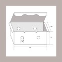 100 Porta Crocchette Piccolo Fritti Asporto Avana BIO 120x100H70 [33d01035]