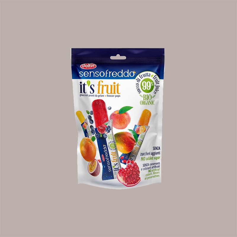 Ghiacciolo IT'S FRUIT 99% Frutta Senso Freddo DOLFIN 40 Pezzi [da073f5b]