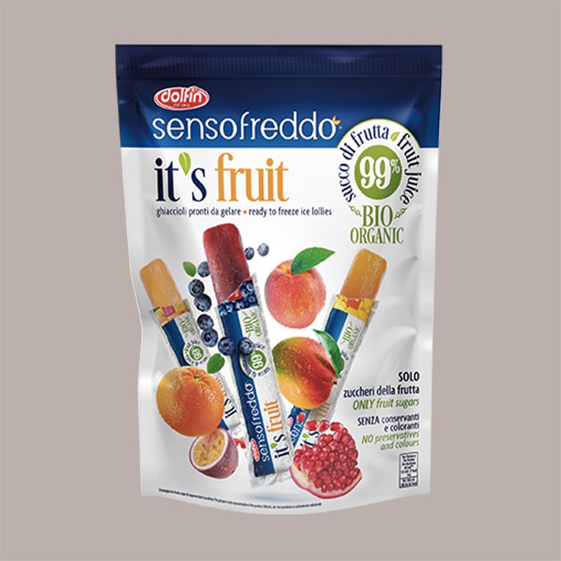 Ghiacciolo IT'S FRUIT 99% Frutta Senso Freddo DOLFIN 40 Pezzi [03217c56]