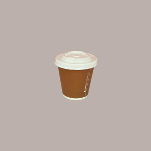 50 Pezzi Bicchiere Termico Carta Caffè Brown Marrone 3oz 75 ml [55aa48fd]