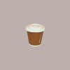 50 Pezzi Bicchiere Termico Carta Caffè Brown Marrone 3oz 75 ml [55aa48fd]