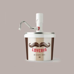 5,5 Kg Secchiello Loveria Crema al Latte Leagel Gelato Nutella Dolci [fb92755e]