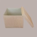 5 Pz Scatola Baule+Coperchio Carta Onda Avana 200x200H230 mm [348fce5c]