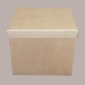 5 Pz Scatola Baule+Coperchio Carta Onda Avana 200x200H230 mm [3f6cf1d3]