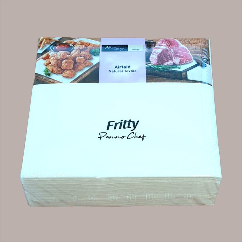 40 Pz Panno Bianco Chef per Fritti Carta a Secco Goffrata 40x40 [e382abd0]