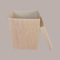 5 Pz Scatola Baule + Coperchio Carta Avana 250x250H300 mm [e0b32639]