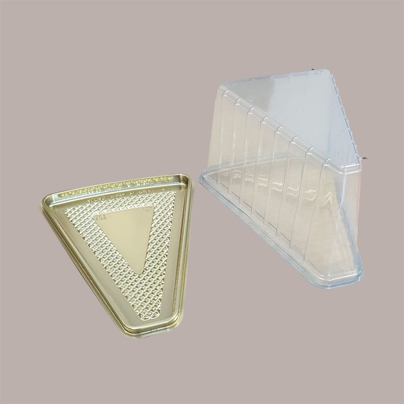 100 Pz Vassoio Medoro Oro in PS per Fetta Torta 160x120 mm Alcas [59769e4c]