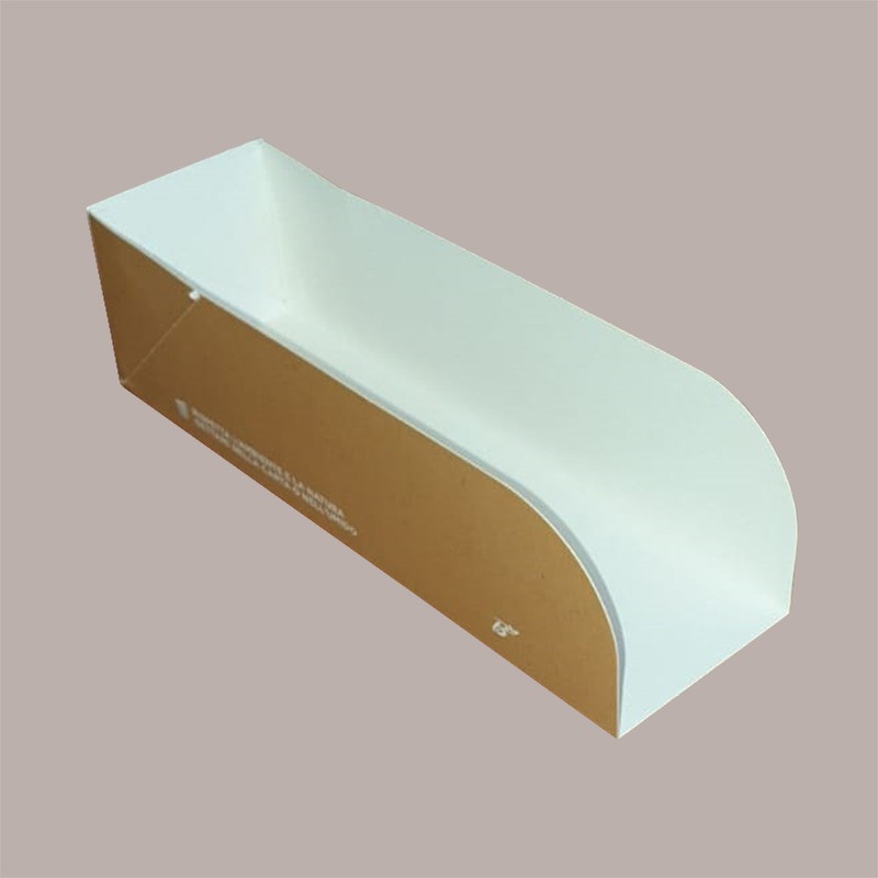 100 Pz Porta Hot Dog Aperto Carta Avana Bio Compost 250x70H50 [e2941bec]