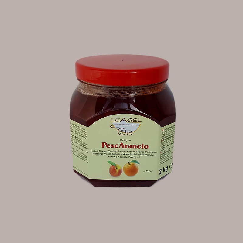 2 Kg Variegato Pescarancio Salsa per Gelato Yogurt Dolci Leagel [a6393905]