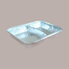 100 Contenitore Vaschetta in Alluminio Asporto 2 Scomparti R80L [e53762c0]