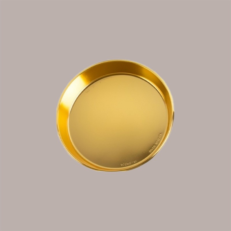 10 Vassoio Oro Marrone Charlotte Tiramisù Babà Profitterol 22 cm [cb79bfbe]