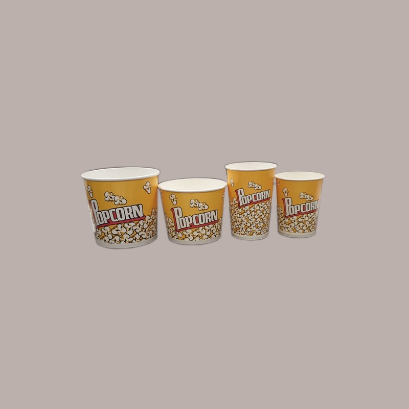 10 Pezzi Bicchierone Carta Pop Corn Gigante 2500 ml 85oz [9c356c85]