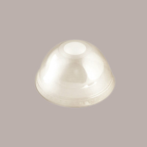 50 Pz Bicchiere PLA BIO 400cc con Coperchio Cupola con Foro [9db3bfb2]