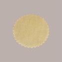 300 Pezzi Sottofritti Rotondi Carta Gialla Goffrati Antigrasso Dm 33 [02d60d10]