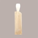 250 Pz Palettina Gelato Biodegradabile PLA Beige Imbustate Carta [e48bb580]