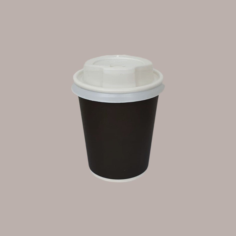 50 Pezzi Bicchiere Termico Carta Cappuccino Black Nero 9oz 270 ml [8eddff2b]