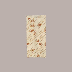 500 Sacchetti in Carta Politenati Antigrasso 12+8x26cm Pasticceria