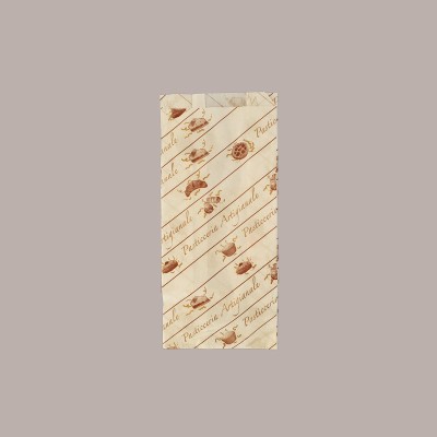 Sacchetti in Carta Politenati Antigrasso 12+8x26cm Pasticceria 500 Pz [1fd8bf10]