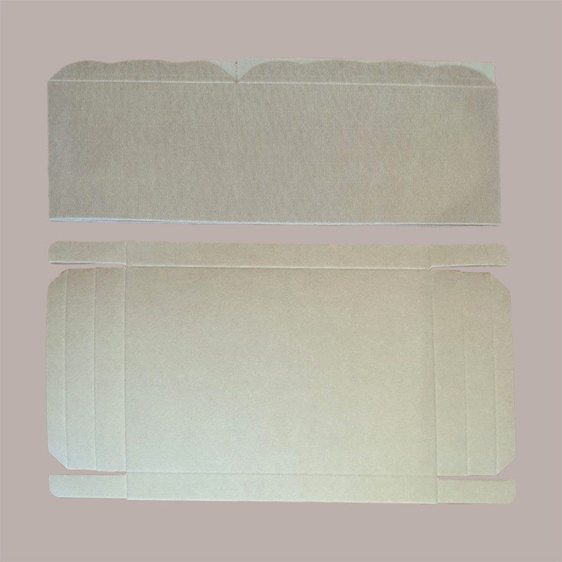 2 Pz Scatola Baule+Coperchio Carta Onda Avana 400x340H340 mm [25ec6692]