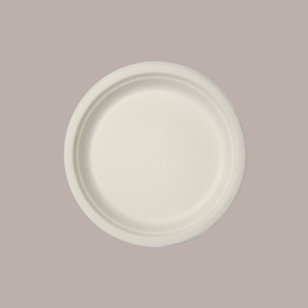 25 Pezzi Piatto Bio Eco Piano Dm26 in Carta Polpa di Cellulosa [85637327]