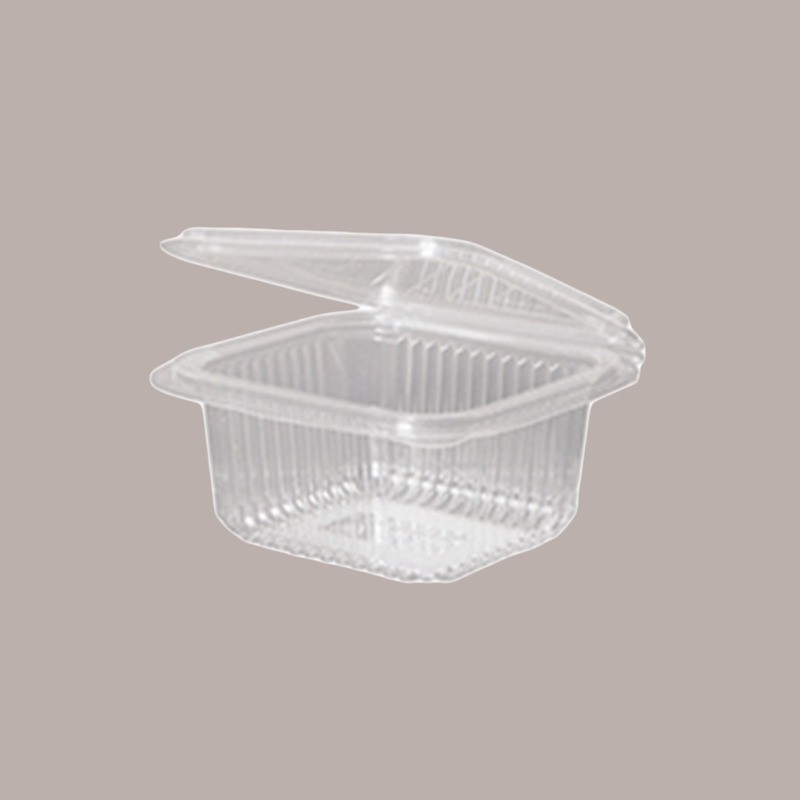 50 Pz Vaschetta con coperchio Rettangolare Alimenti Bio PLA 500cc [4a3978ce]